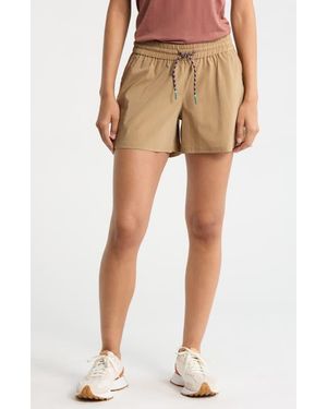 Smartwool Merino Wool Blend Drawstring Shorts - Natural