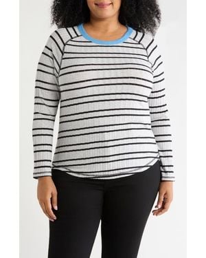 Wit & Wisdom Ringer Rib Top - Multicolor