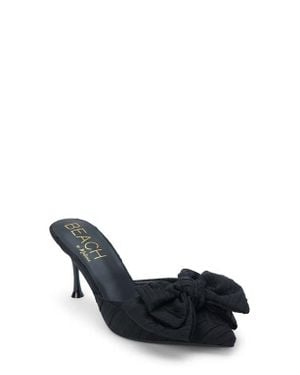 Matisse Goldie Bow Pointed Toe Mule - Black