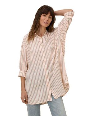 Pact Organic Cotton Sunset Lightweight Cotton Oversized Shirt - Natural