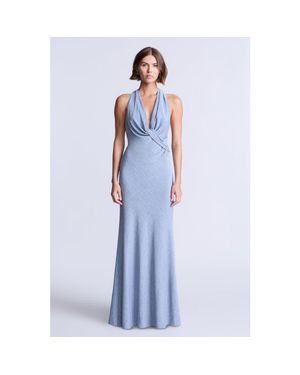 BCBGMAXAZRIA Knit Demi Gown - Blue