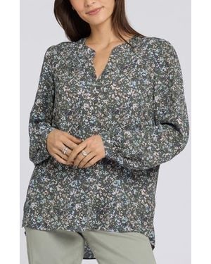 NYDJ Trinity Tunic Top - Gray