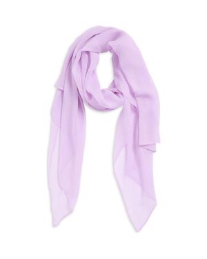 Henna & Hijabs Silk Chiffon Long Scarf - Purple