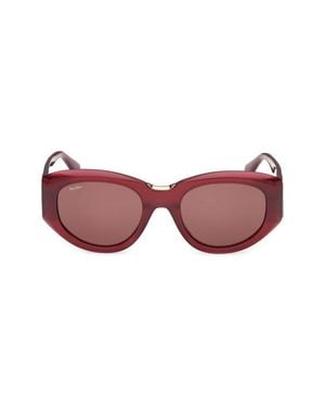 Max Mara 52Mm Round Sunglasses - Pink
