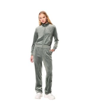 Sergio Tacchini Nuvola Velour Track Jacket - Gray