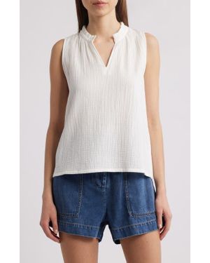 Rails Christy Sleeveless Organic Cotton Top - White