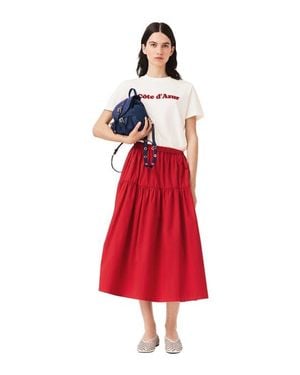 Maje Long Gathered Skirt