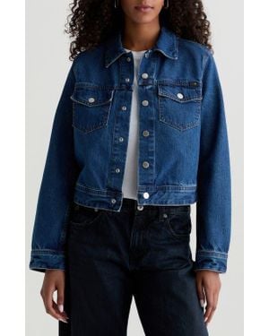 AG Jeans Molly Denim Trucker Jacket - Blue