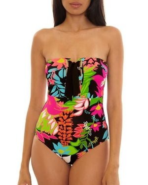 Trina Turk Bandeau One-Piece Swimsuit - Black