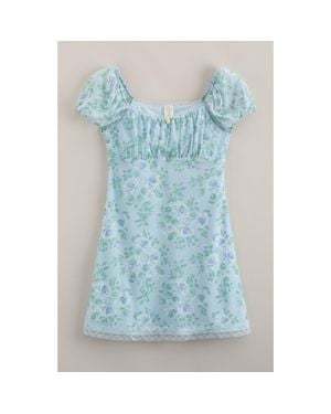 Treasure & Bond Kids' Puff Sleeve Dress Dress - Blue