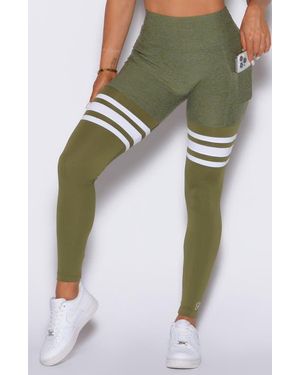 Bombshell Sportswear Scrunch Thigh Highs - Green