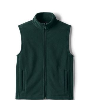 Lands' End Kids Lightweight Fleece Vest - Green
