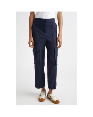 Veronica Beard Dari Crop Cargo Pants - Blue