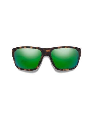 Smith Arvo 61Mm Chromapop Polarized Wraparound Sunglasses - Green