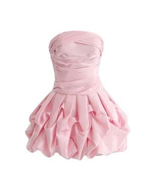 Tulle Pleated Charm Dress - Pink