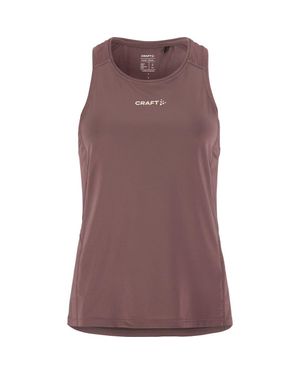 C.r.a.f.t Essence Perforated Jersey Racerback Tank - Brown