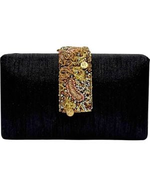 Simitri Metal Beaded Fringe - Black