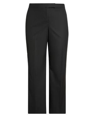Kasper High Waist Straight Leg Pants - Black