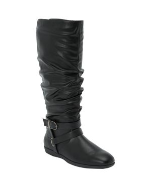 Comfortview The Arya Wide Calf Boot - Black