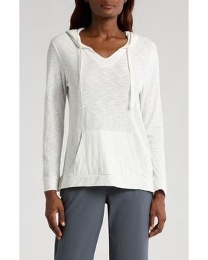 Free Fly Oversize Slub Hoodie - White