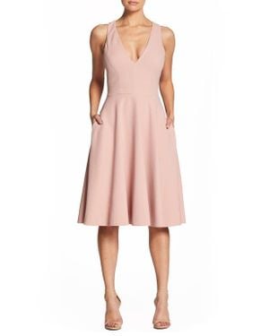 Dress the Population Catalina Fit & Flare Cocktail Dress - Pink