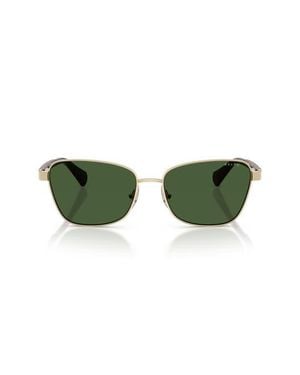 Ralph 56Mm Oversize Gradient Irregular Sunglasses - Green