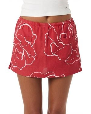 O'neill Sportswear Townes Floral Skort - Red