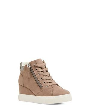 Steve Madden Kids' Jatomic Wedge High Top Sneaker - Brown