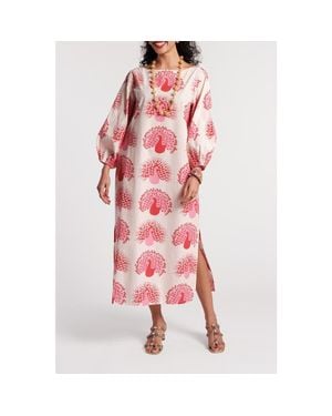 Frances Valentine Minnow Maxi Peacock Dress - Pink