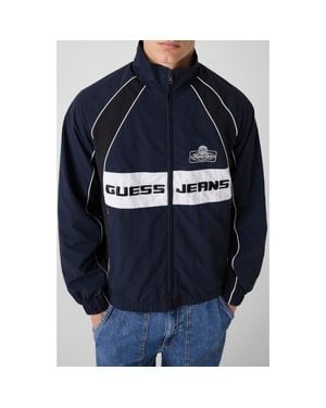 Guess Nylon Track Jacket - Blue