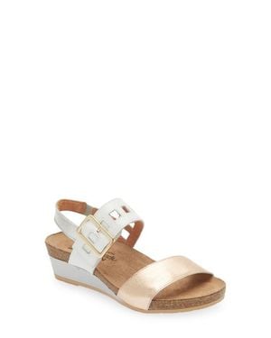 Naot Dynasty Wedge Sandal - Natural