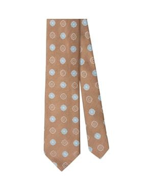 Robert Talbott Robert Flower Jacquard Best Of Class Necktie - Brown
