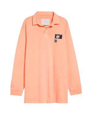 Conner Ives Neon Organic Cotton Rugby Shirt - Orange