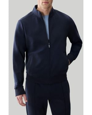 Robert Barakett Kenji Zip Track Jacket - Blue