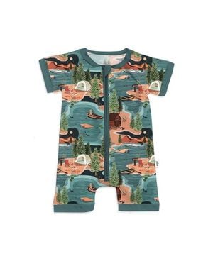 Fletch Lake Days Shorties - Green