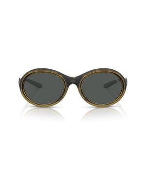 DIESEL Dl3009U 55Mm Oval Sunglasses - Green