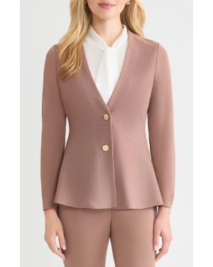 Misook Tailored Knit Jacket - Multicolor