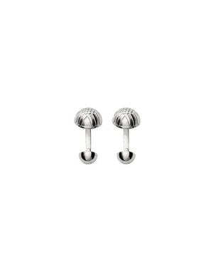 Burberry Engraved Check Cufflinks - Blue