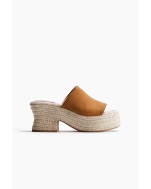 H&M Heeled Espadrilles - Natural