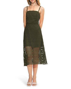 Adelyn Rae Karson Lace Midi Dress - Green