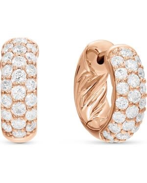 David Yurman Dy Mercer Micro Hoop Earrings - Metallic