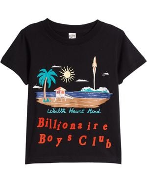 BBCICECREAM Kids' Space Beach Cotton Graphic T-Shirt - Black