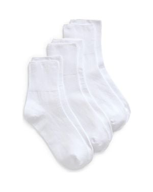 Hue 3-Pack Bobby Socks - White