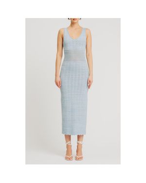 Torn By Ronny Kobo Mindy Sleeveless Knit Dress - Blue
