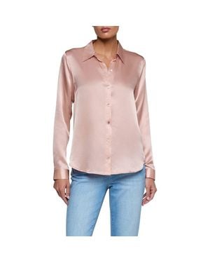 L'Agence Tyler Silk Blouse - Red