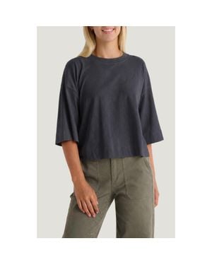 Free Fly Heavyweight Cotton Crop T-Shirt - Black