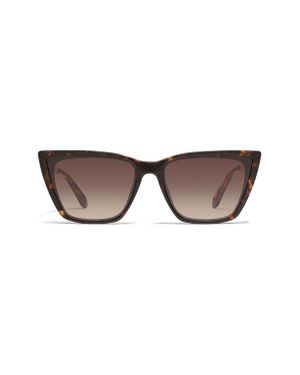 Quay Staycation 57Mm Small Cat Eye Sunglasses in Brown | Lyst display picture 1