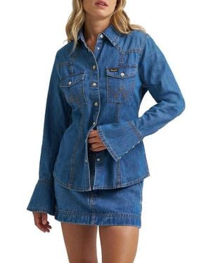 Wrangler Super Western Shirt - Blue
