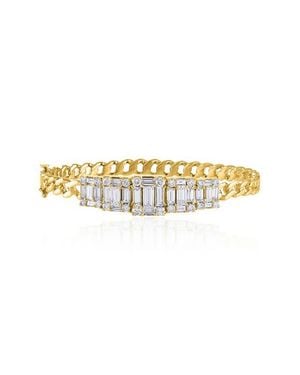 Mindi Mond Clarity 5 Cube Diamond Link Bracelet - Multicolor