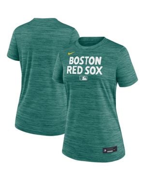 Nike Boston Sox 2025 City Connect Authentic Collection Velocity Performance T-Shirt - Green